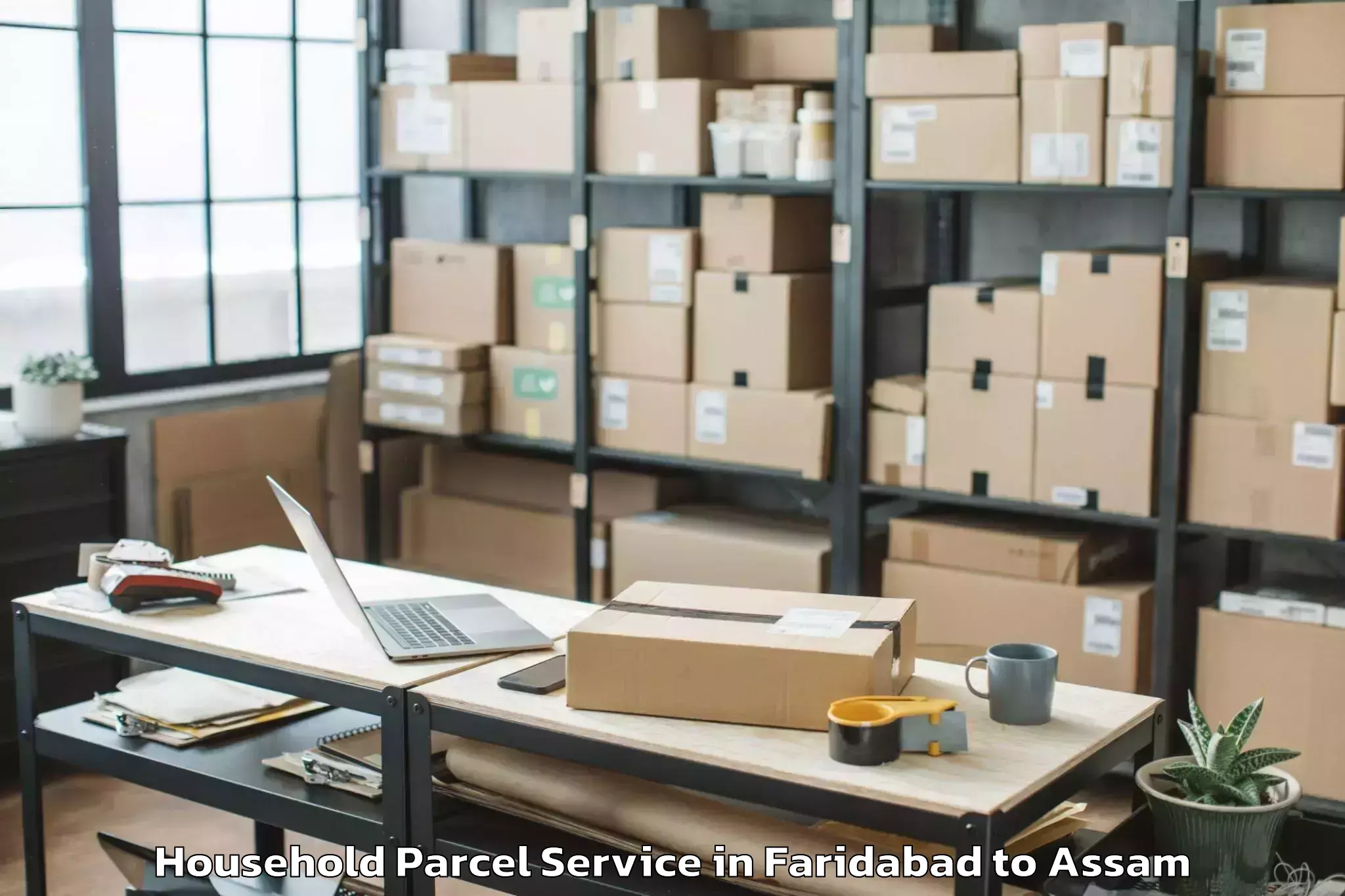 Professional Faridabad to Kampur Town Household Parcel